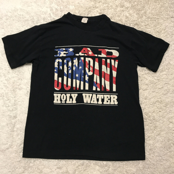Vintage Bad Company 1990 Holy Water T-Shirt Sz L - Picture 7 of 8